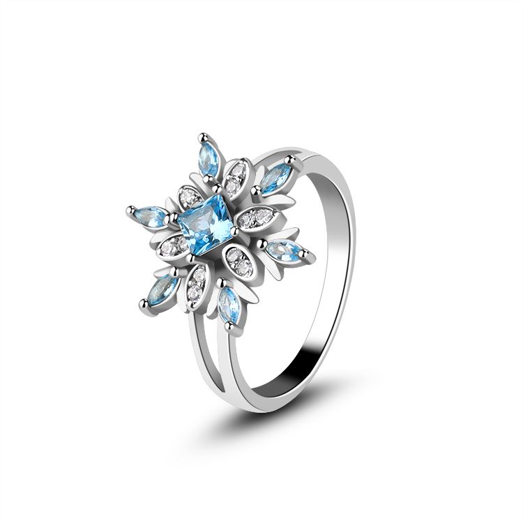 Custom  Moissanite Ring 925 Sterling Silver Free Custom Logo Engagement Rings for Girlfriend