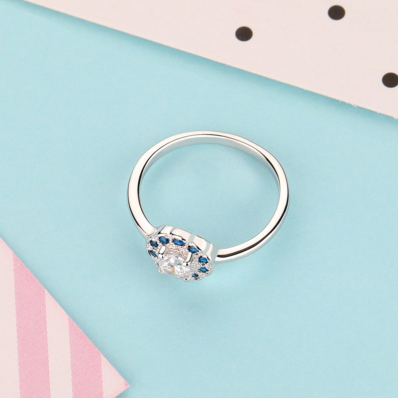 925 Woman Sterling Silver Female Wedding Ring Jewelry 18k Gold Silver 925 Sterling Adjustable Plated Ring