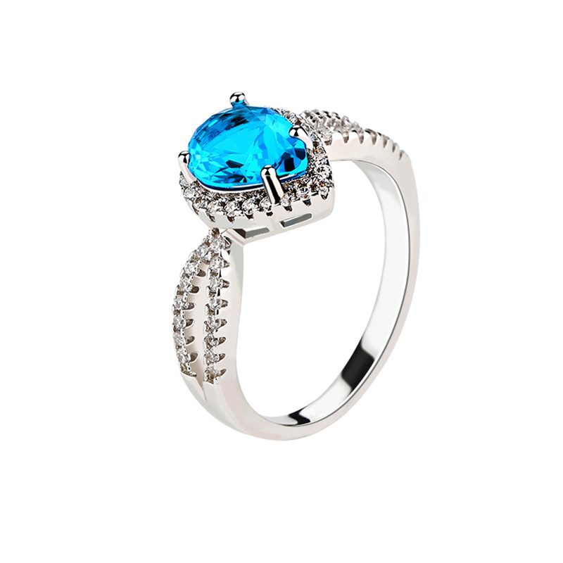 High Quality Pear Shaped 925 Sterling Silver Ring for Women Sterling Silver Jewelry
