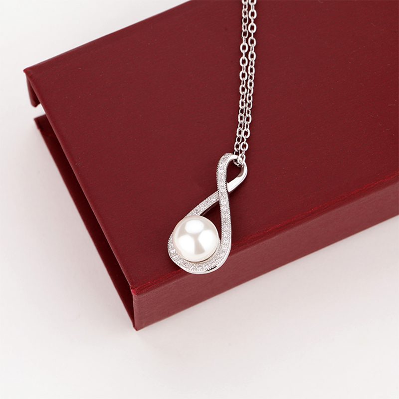 Pendant Pearl Necklaces Mascot 925 Sterling Silver Custom Logo CLASSIC Wholesale High Quality Women Infinity