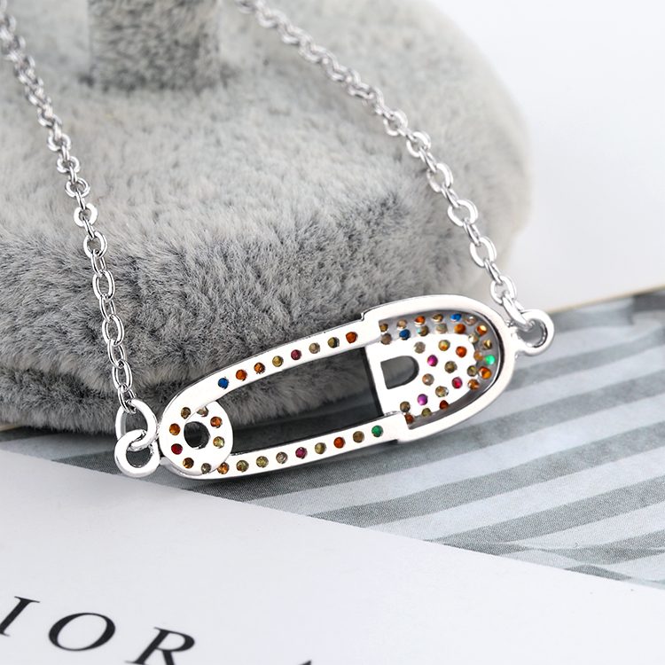 Wholesale Factory 2023 Jewelry Sterling Silver 925 Bracelet Women Sterling Silver Colorful Cubic Zircon Bracelets