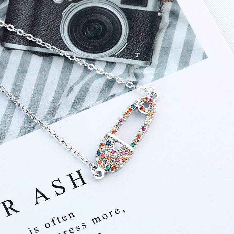 Wholesale Factory 2023 Jewelry Sterling Silver 925 Bracelet Women Sterling Silver Colorful Cubic Zircon Bracelets