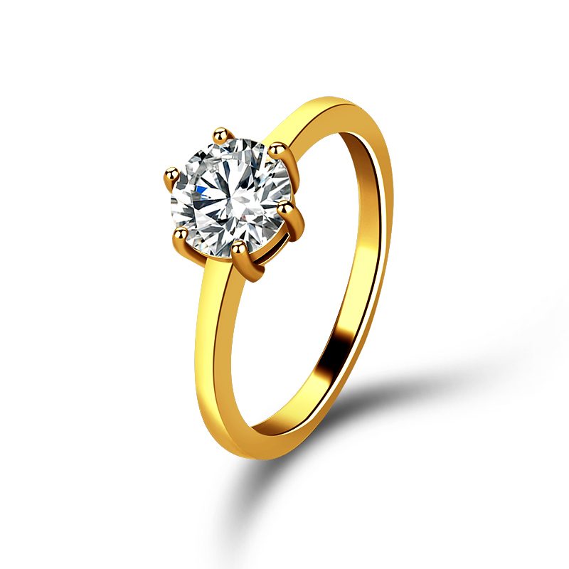 Wholesale Rainbow Crystal Gemstone Diamond Finger Ring Cz Stones Simple Ring