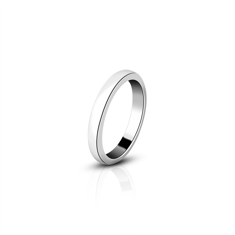 Jewelry Simple 5mm Wide Male Female Couple Ring Unisex Rings Mascot 925 Sterling Silver Plain Band Pure Heart Gemstone Rings IGI