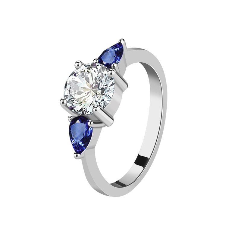 Fashion Lady's Yellow Gold Diamond Wedding Ring