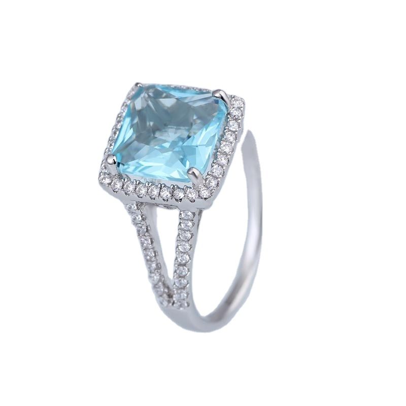 Fashion Lady's Yellow Gold Diamond Wedding Ring