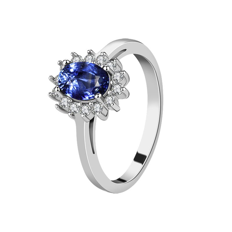 Fashion Lady's Yellow Gold Diamond Wedding Ring