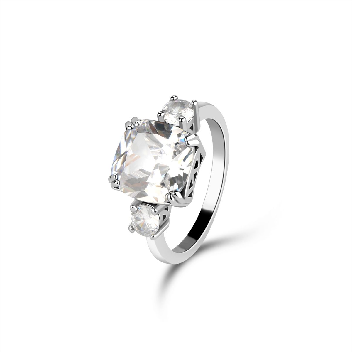 Mascot Custom Factory Supply Wholesale Price Stone Silver Rings Jewelry Rings for Women