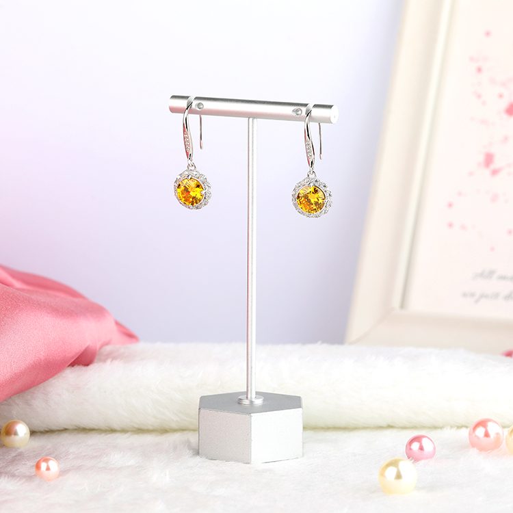 Fashion Sterling Silver 925 Earrings Women Jewelry Cubic Zirconia Drop Earrings
