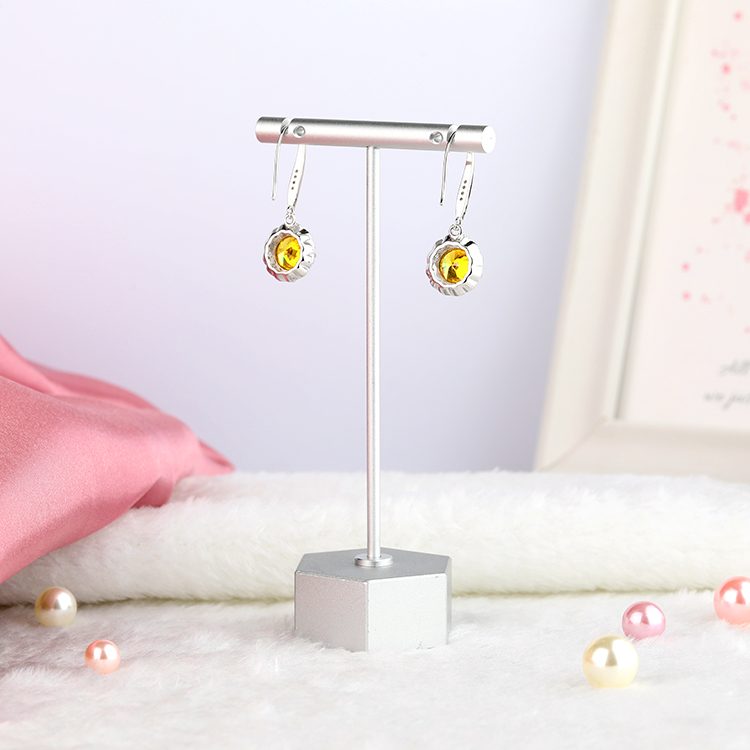 Fashion Sterling Silver 925 Earrings Women Jewelry Cubic Zirconia Drop Earrings