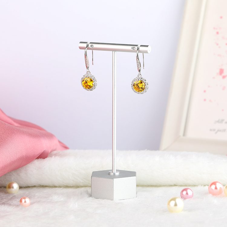 Fashion Sterling Silver 925 Earrings Women Jewelry Cubic Zirconia Drop Earrings