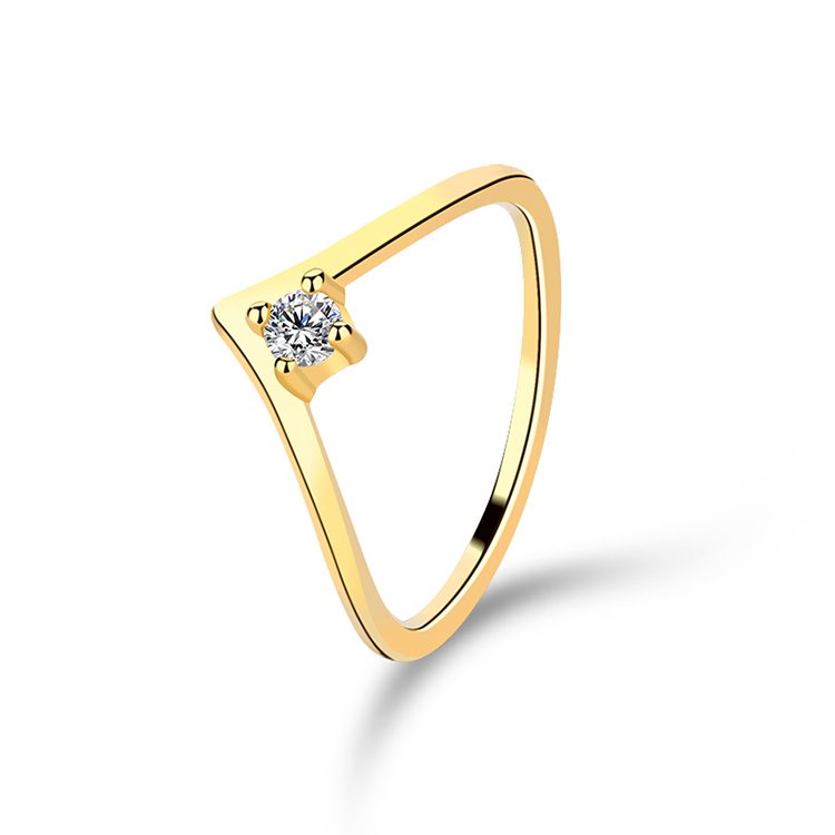 Elegant 925 Sterling Silver Ring 14K 18K Gold Plated Jewelry Custom OEM Handmade Ring for Couple Engagement or Gift Use