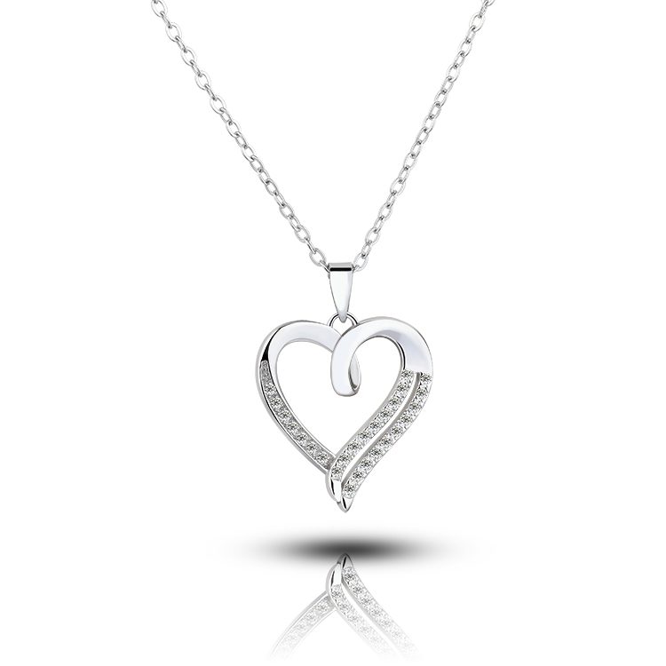 Dainty 18K Gold Plated 925 Sterling Silver Heart Pendant Necklace for Women Hypoallergenic Fine Jewelry Gift Handmade Fashion