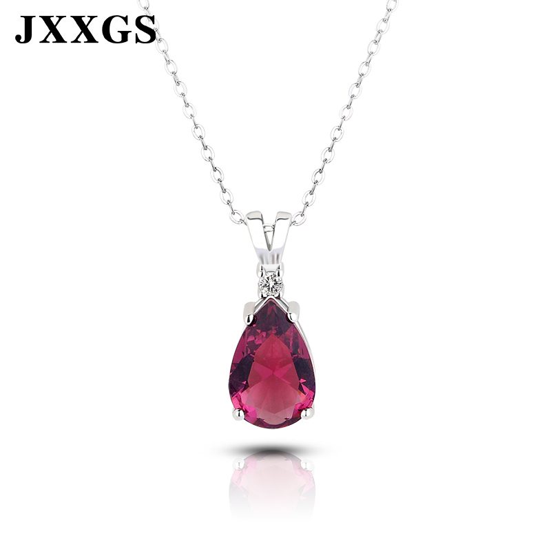 925 Sterling Silver CZ Pendant Necklace for Women Gift Jewelry Luxury Handmade Fashion Design 925