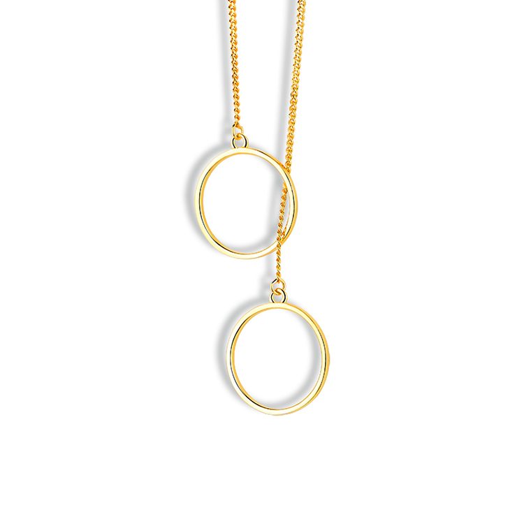 Circle Pendant Necklace 925 Sterling Silver Women Minimalist Clavicle Chain Elegant Jewelry