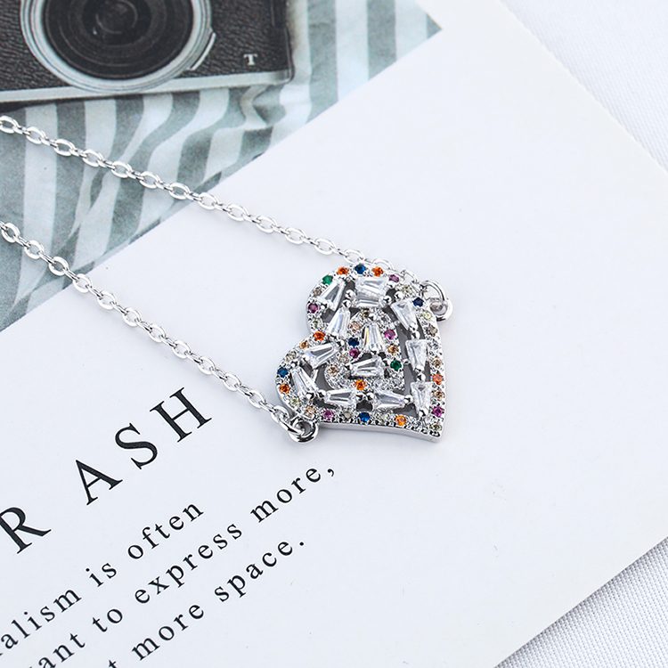 925 Sterling Silver LOVE Heart Colorful Zircon Bracelet for Women Symbolic Eternal Love Dainty Jewelry Gift