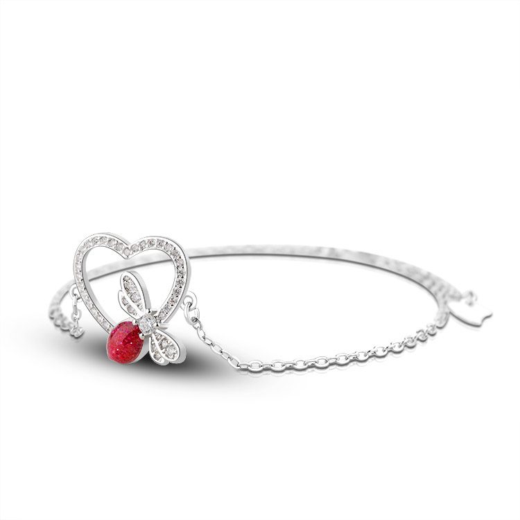 Fashion Jewelry 925 Silver Heat Chain Bracelet for Women Sterling Silver 925 Versatile Bracelet Jewelry Wholesale