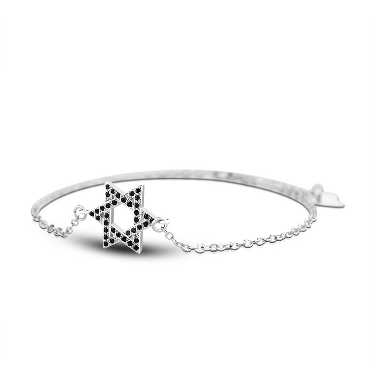 Elegant 925 Sterling Silver Hexagram Bracelet with Romantic Jewelry Gift for Women Birthday Wedding and Boutique Collections