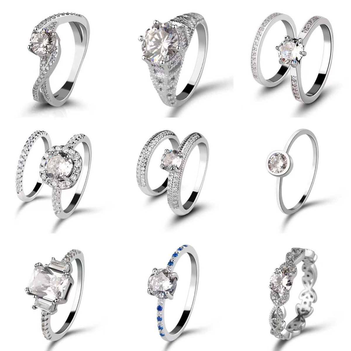 Timeless S925 Clear Zircon Band Ring, Classic Polished Finish with Subtle Shine for Everyday Chic Styling