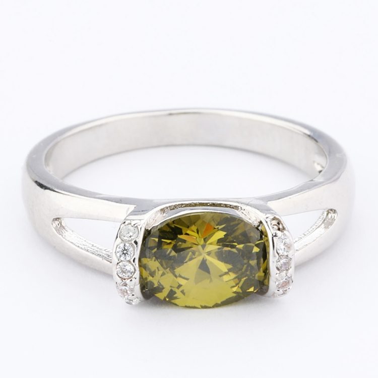 925 Sterling Silver Jewelry Crystal Rhinestone Ring 925 Sterling Silver Jewelry