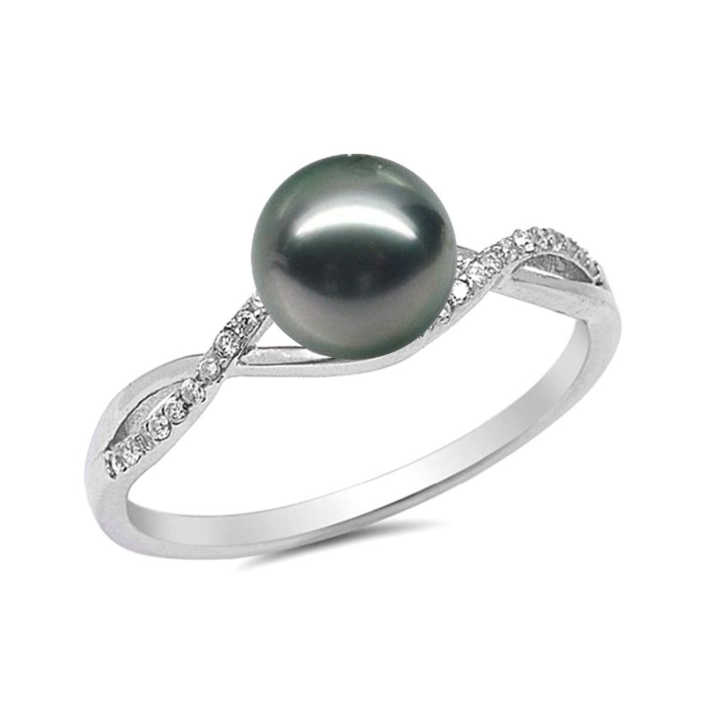 Custom Minimalistic Sterling Silver Rings 925 Silver Pearl Ring