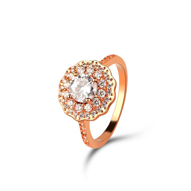 Customized  Cushion Zircon Diamond Moissanite Ring Fashion 925 Silver Engagement Valentine's Day Gift Rose Gold Ring
