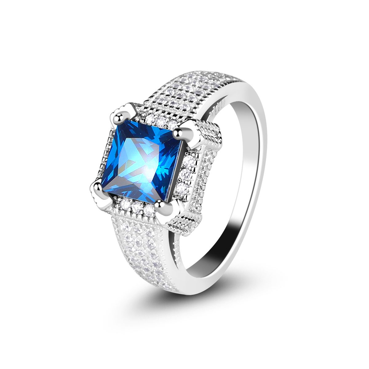 Mascot  Oval Cut Big Tanzanite Custom Woman Lady Fine Sterling Silver 925 Finger Ring Jewelry